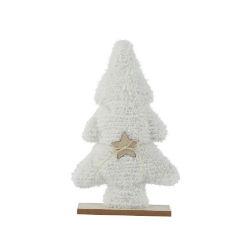 ALBERO PELLICCIA BIANCO H.38CM.